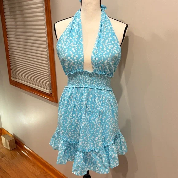 Aerie Halter Mini Dress - Picture 2 of 7